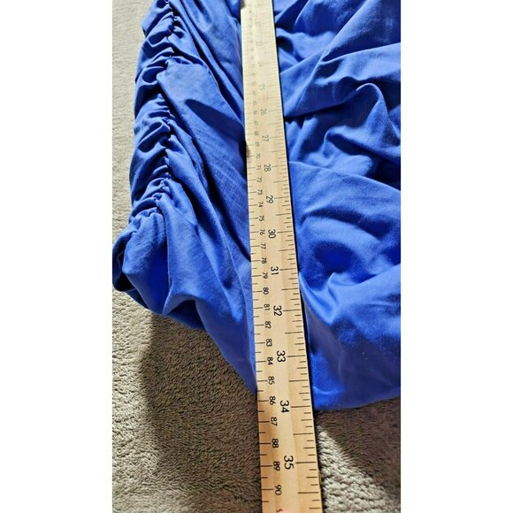 ALT Bella Swan Twilight Zara Mini Dress Bodycon Size Medium Cobalt Blue Ruched - Picture 10 of 12